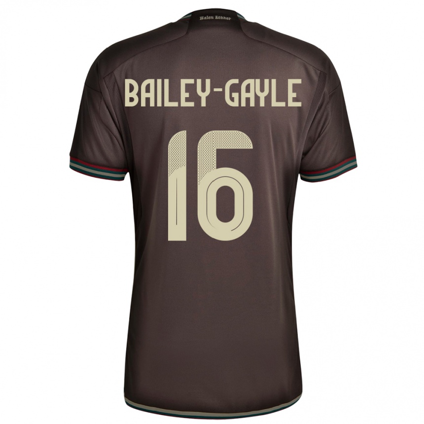 Men Football Jamaica Paige Bailey-Gayle #16 Night Brown Away Jersey 24-26 T-Shirt