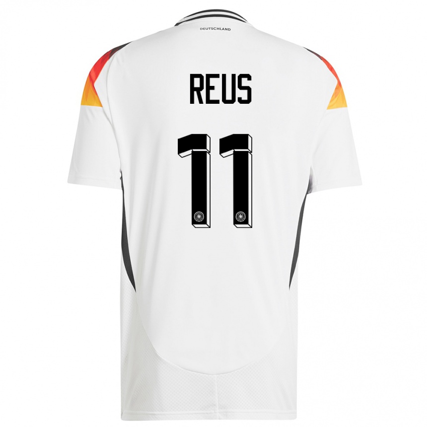 Women Football Germany Marco Reus #11 White Home Jersey 24-26 T-Shirt