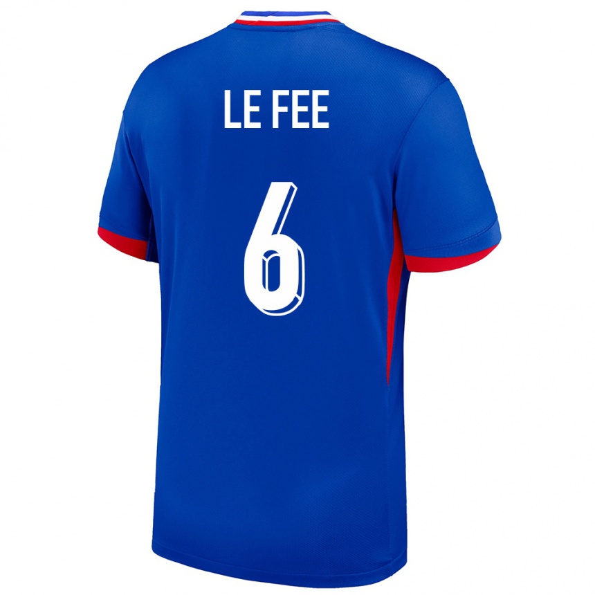 Women Football France Enzo Le Fee #6 Blue Home Jersey 24-26 T-Shirt