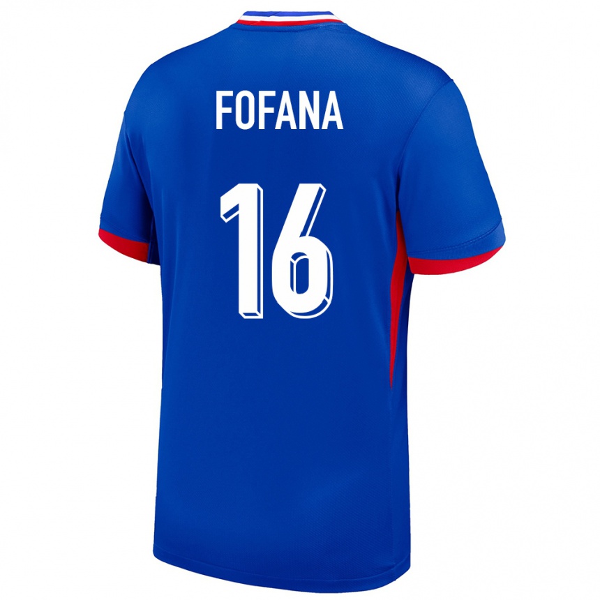 Women Football France Yahia Fofana #16 Blue Home Jersey 24-26 T-Shirt