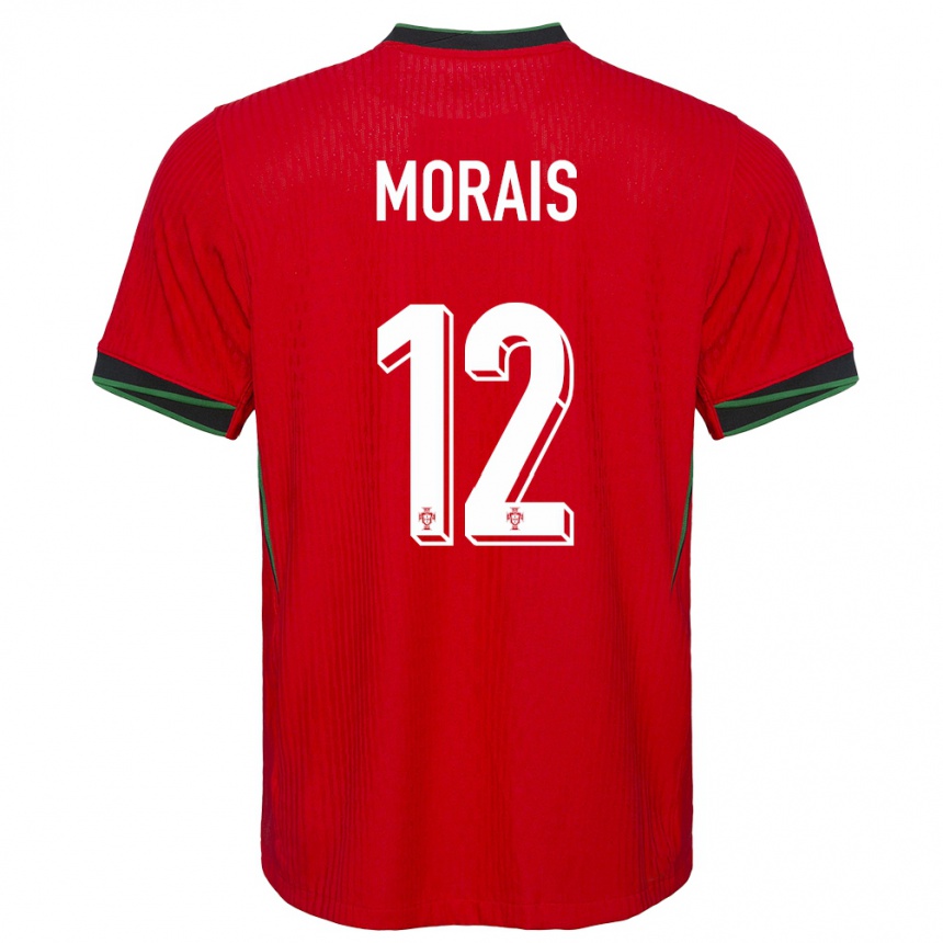 Women Football Portugal Patricia Morais #12 Red Home Jersey 24-26 T-Shirt