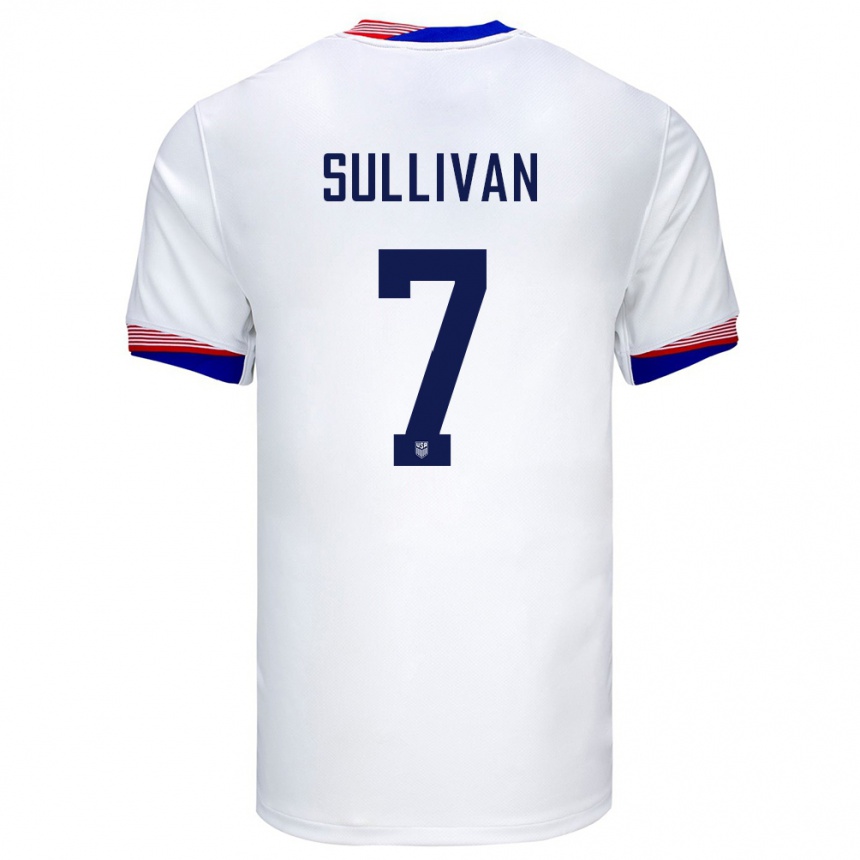 Women Football United States Quinn Sullivan #7 White Home Jersey 24-26 T-Shirt