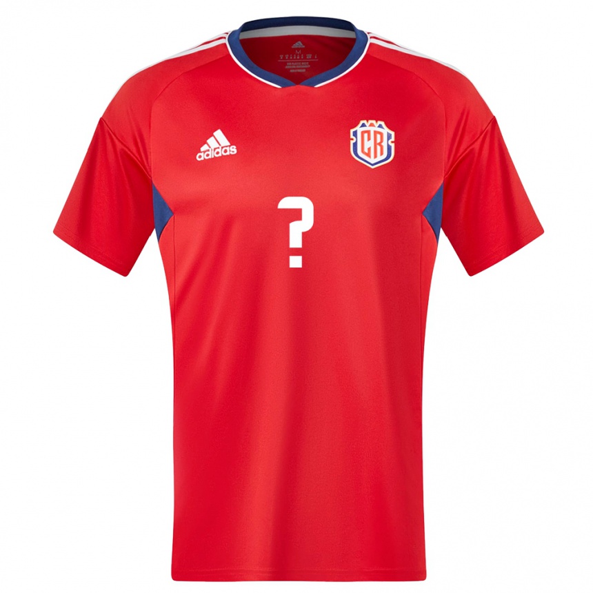 Women Football Costa Rica Your Name #0 Red Home Jersey 24-26 T-Shirt