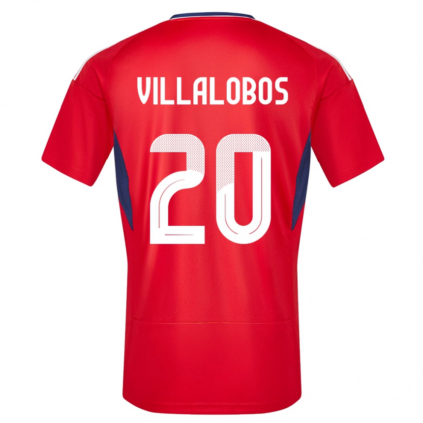 Women Football Costa Rica Fabiola Villalobos #20 Red Home Jersey 24-26 T-Shirt
