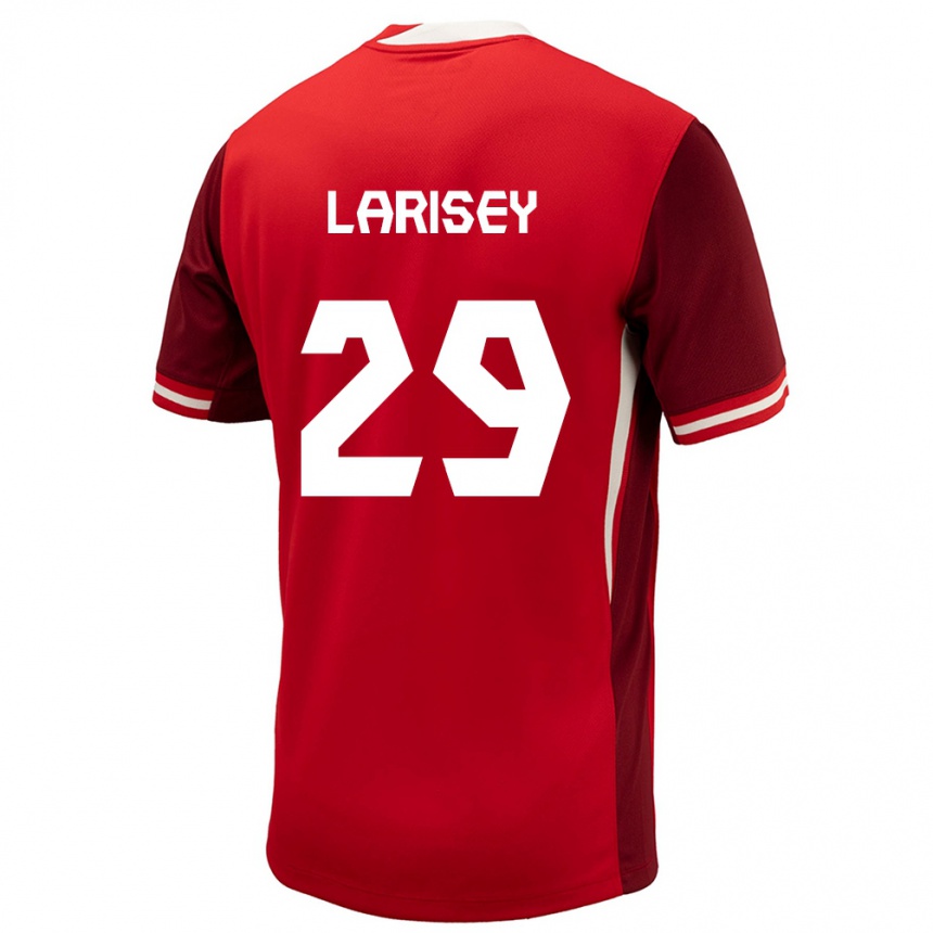 Women Football Canada Clarissa Larisey #29 Red Home Jersey 24-26 T-Shirt