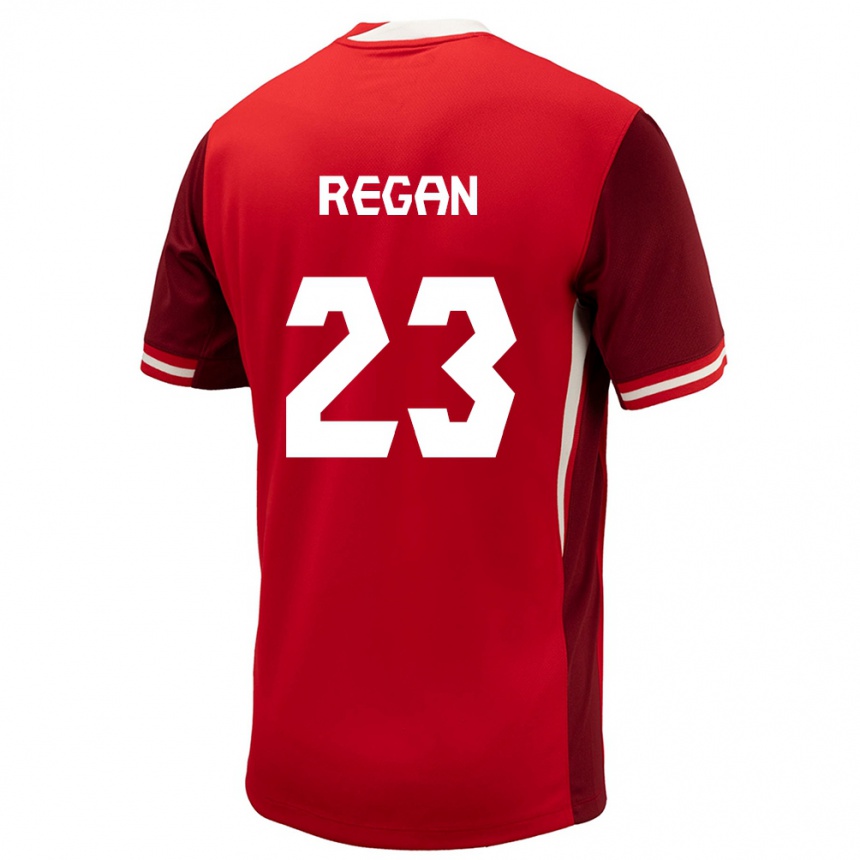 Women Football Canada Emma Regan #23 Red Home Jersey 24-26 T-Shirt