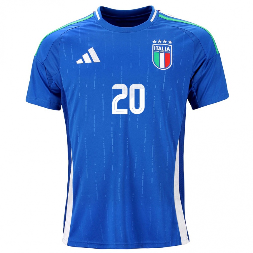 Women Football Italy Giada Greggi #20 Blue Home Jersey 24-26 T-Shirt