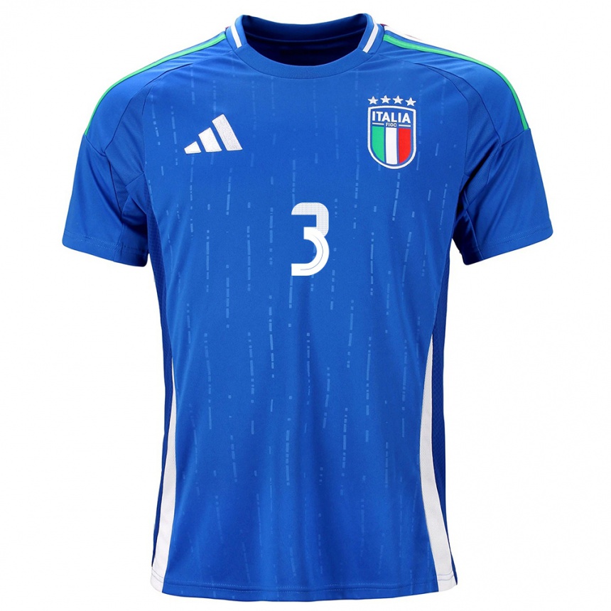 Women Football Italy Sara Gama #3 Blue Home Jersey 24-26 T-Shirt