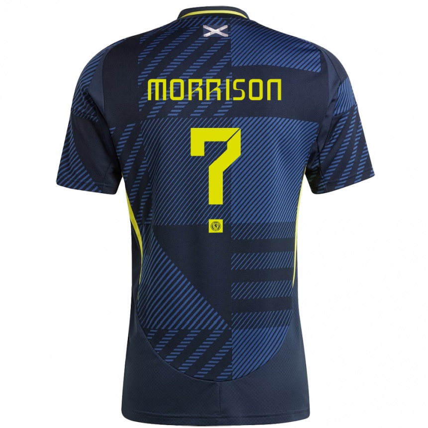 Women Football Scotland Liam Morrison #0 Dark Blue Home Jersey 24-26 T-Shirt