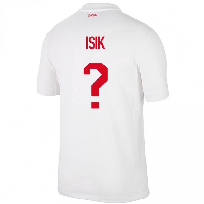 Women Football Turkey Emre Işık #0 White Home Jersey 24-26 T-Shirt