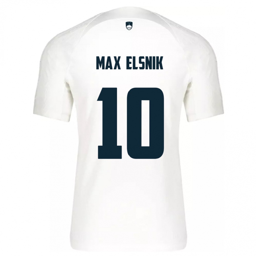 Women Football Slovenia Timi Max Elsnik #10 White Home Jersey 24-26 T-Shirt