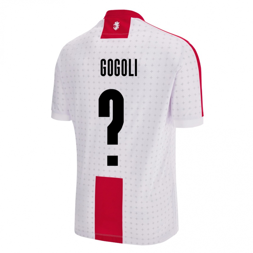 Women Football Georgia Dachi Gogoli #0 White Home Jersey 24-26 T-Shirt