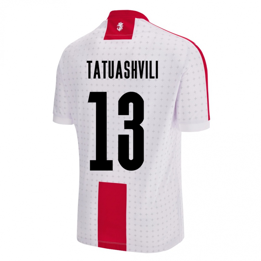 Women Football Georgia Tamar Tatuashvili #13 White Home Jersey 24-26 T-Shirt