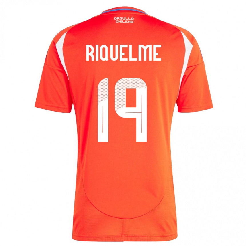 Women Football Chile Benjamín Riquelme #19 Red Home Jersey 24-26 T-Shirt