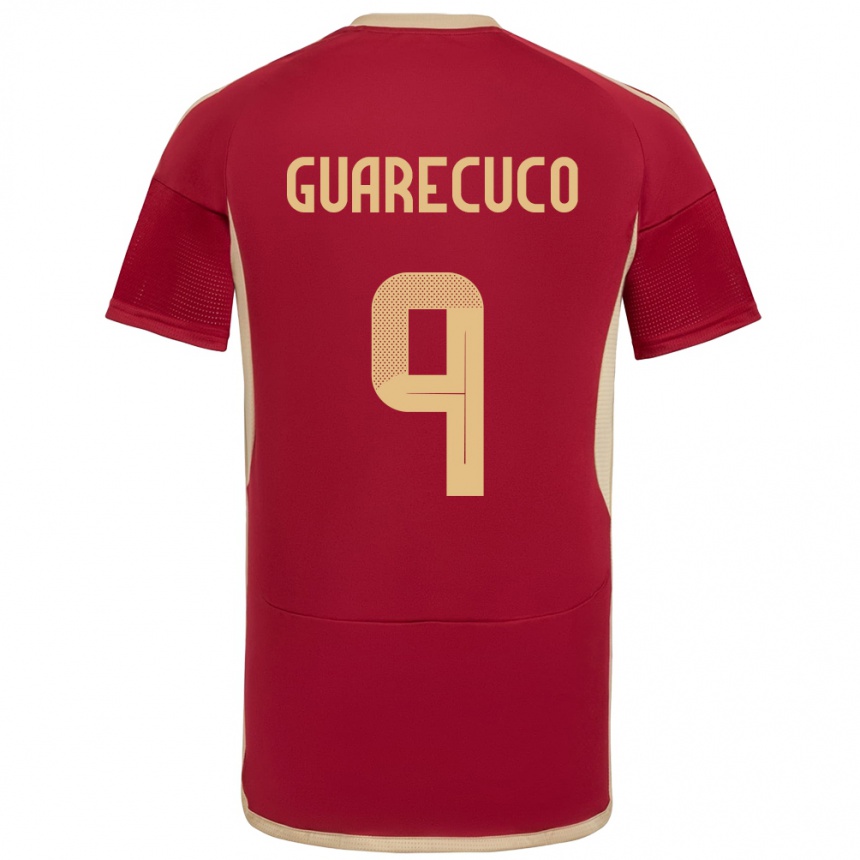 Women Football Venezuela Joemar Guarecuco #9 Burgundy Home Jersey 24-26 T-Shirt