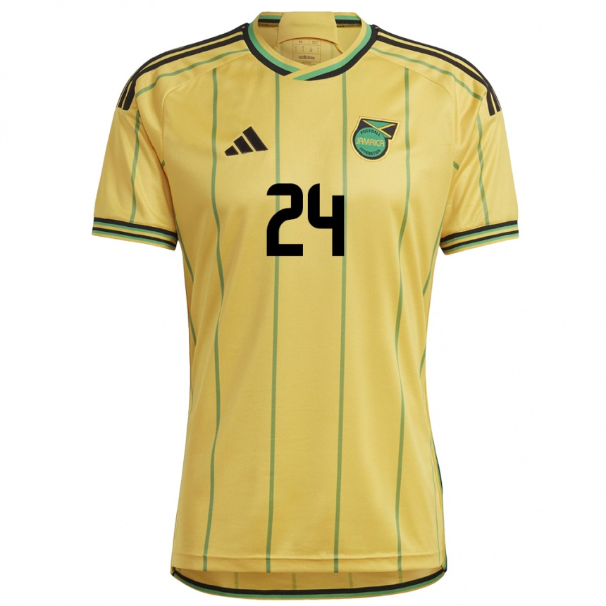 Women Football Jamaica Andre Blake #24 Yellow Home Jersey 24-26 T-Shirt