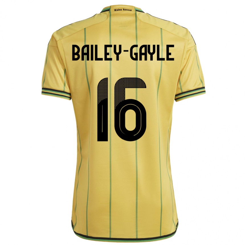 Women Football Jamaica Paige Bailey-Gayle #16 Yellow Home Jersey 24-26 T-Shirt