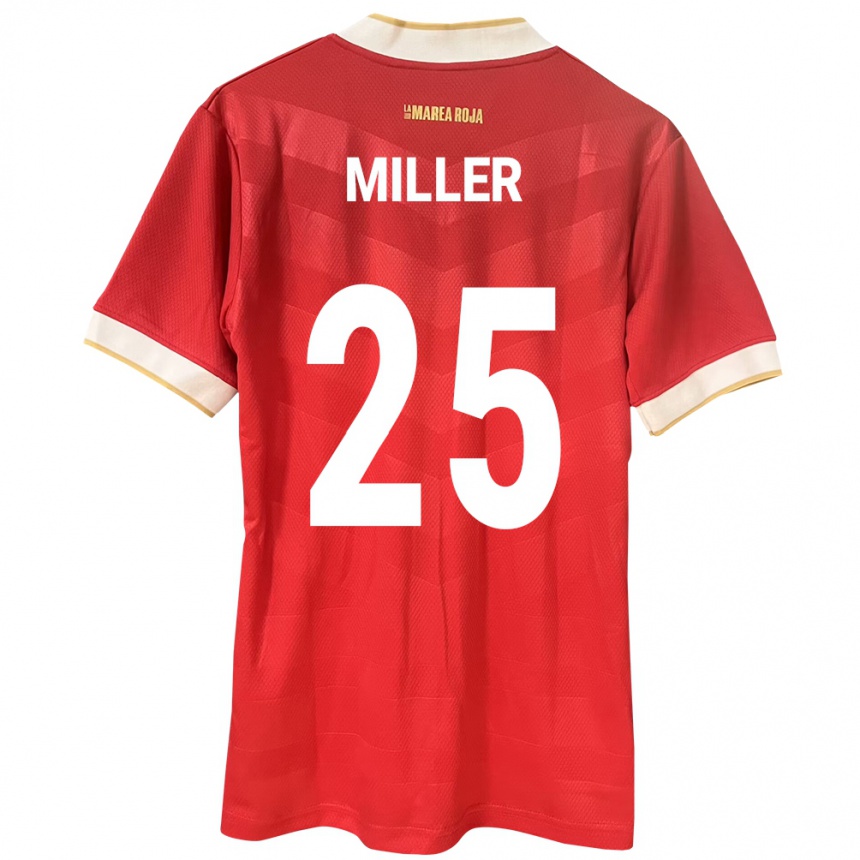 Women Football Panama Roderick Miller #25 Red Home Jersey 24-26 T-Shirt