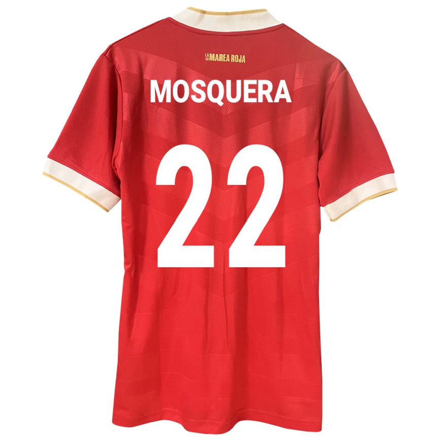 Women Football Panama Orlando Mosquera #22 Red Home Jersey 24-26 T-Shirt