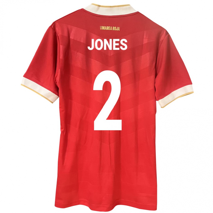 Women Football Panama Joseph Jones #2 Red Home Jersey 24-26 T-Shirt