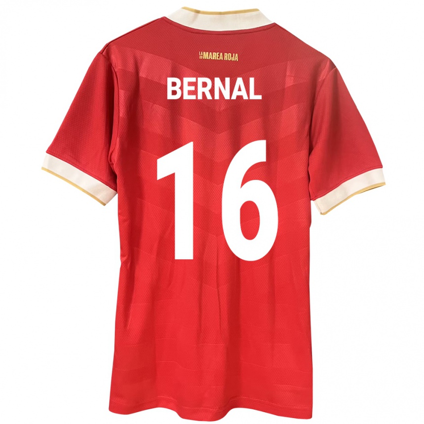 Women Football Panama José Bernal #16 Red Home Jersey 24-26 T-Shirt