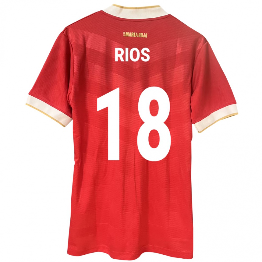 Women Football Panama Héctor Ríos #18 Red Home Jersey 24-26 T-Shirt