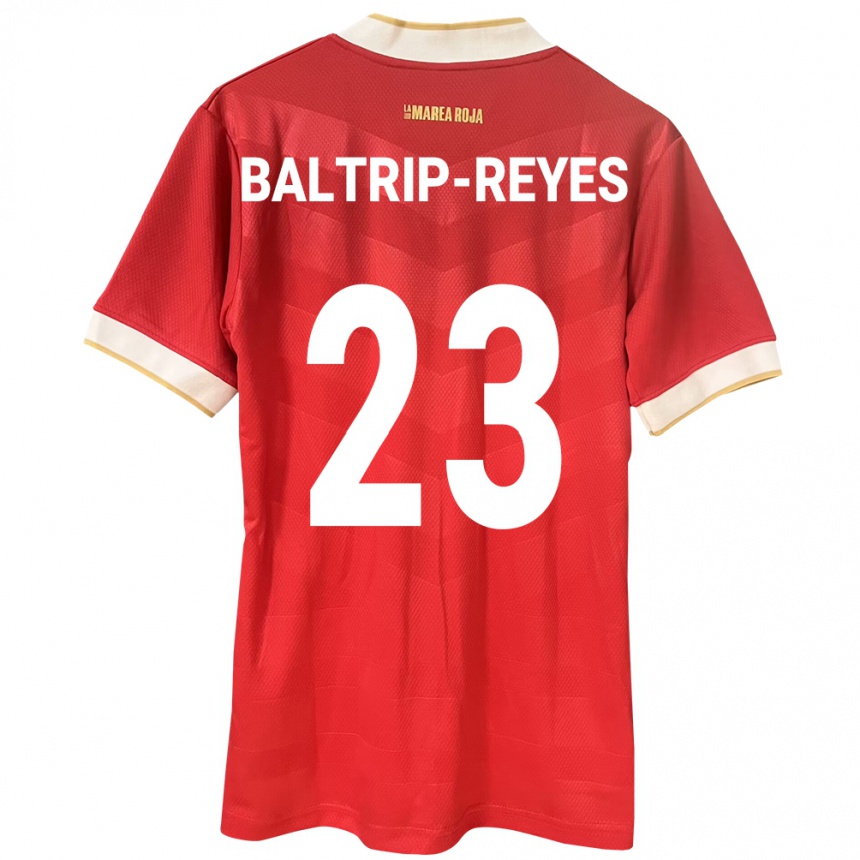 Women Football Panama Carina Baltrip-Reyes #23 Red Home Jersey 24-26 T-Shirt