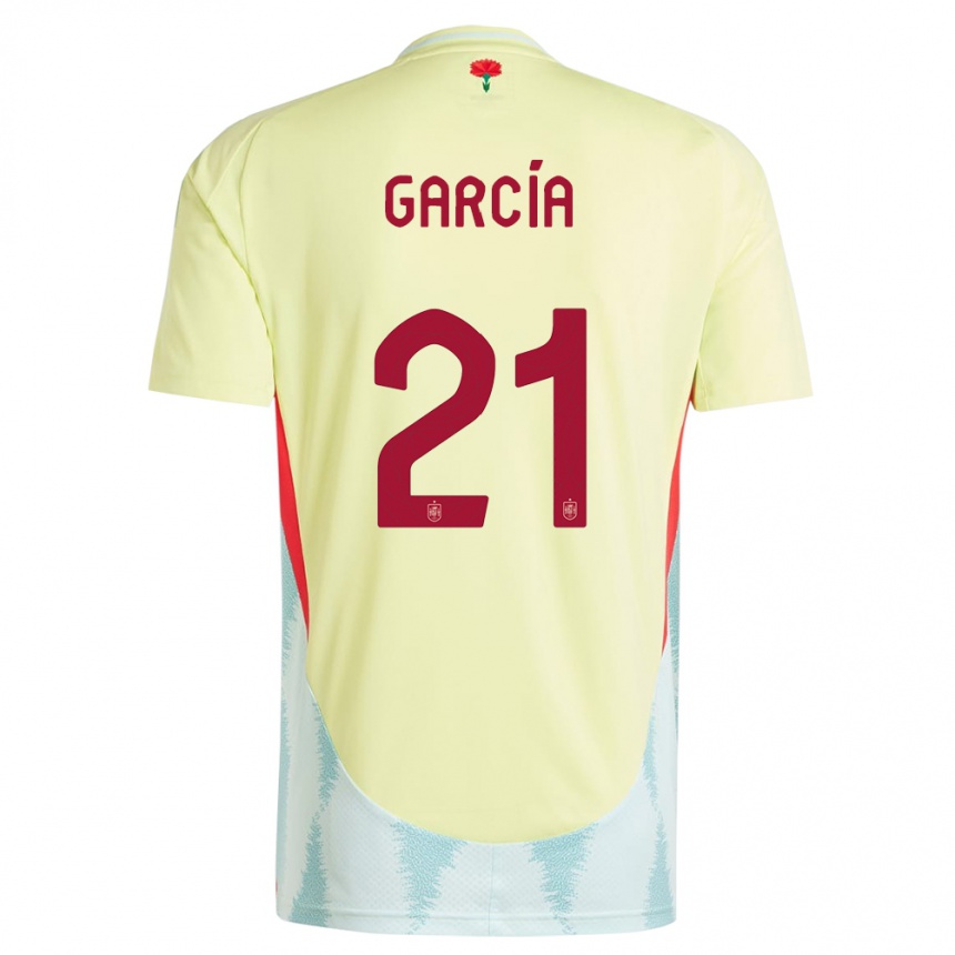 Women Football Spain Sheila Garcia #21 Yellow Away Jersey 24-26 T-Shirt