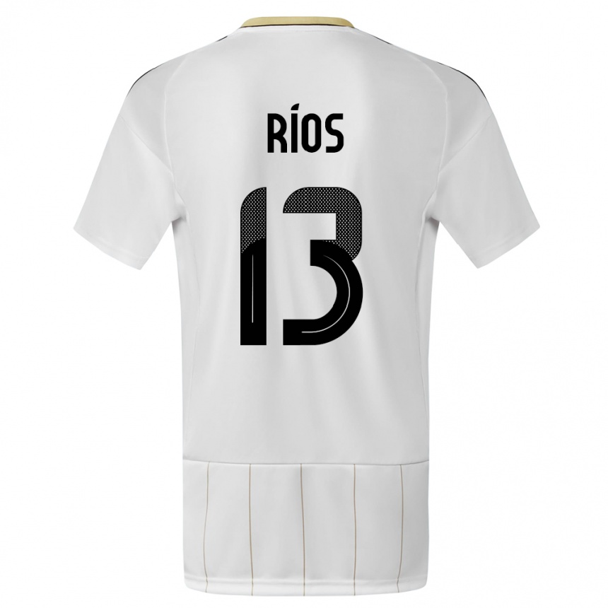 Women Football Costa Rica Keral Rios #13 White Away Jersey 24-26 T-Shirt