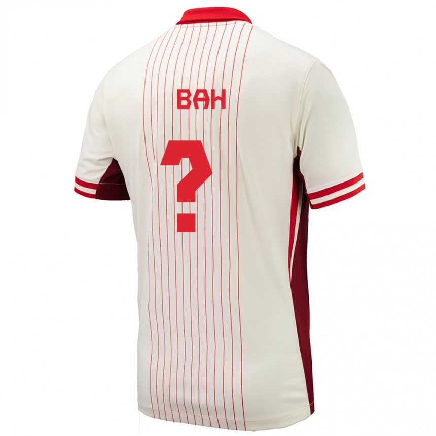 Women Football Canada Elage Bah #0 White Away Jersey 24-26 T-Shirt