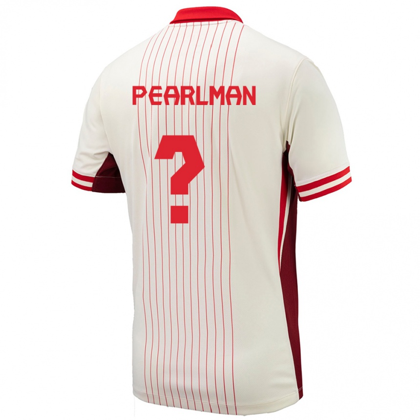 Women Football Canada Adam Pearlman #0 White Away Jersey 24-26 T-Shirt