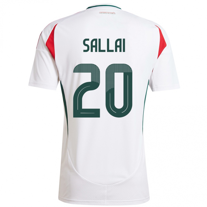 Women Football Hungary Roland Sallai #20 White Away Jersey 24-26 T-Shirt