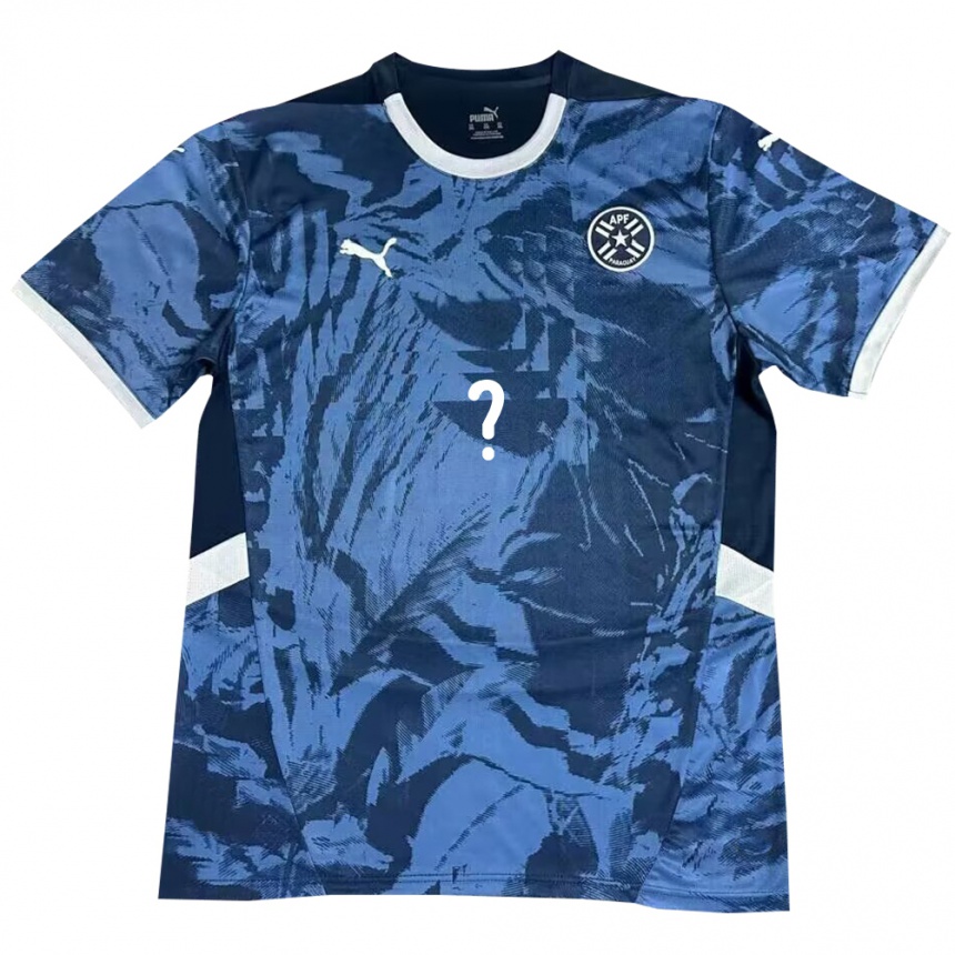 Women Football Paraguay Your Name #0 Blue Away Jersey 24-26 T-Shirt