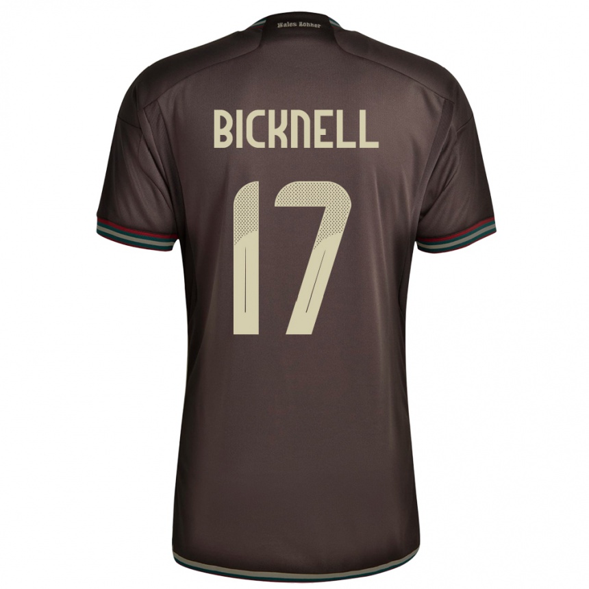 Women Football Jamaica Alexander Bicknell #17 Night Brown Away Jersey 24-26 T-Shirt