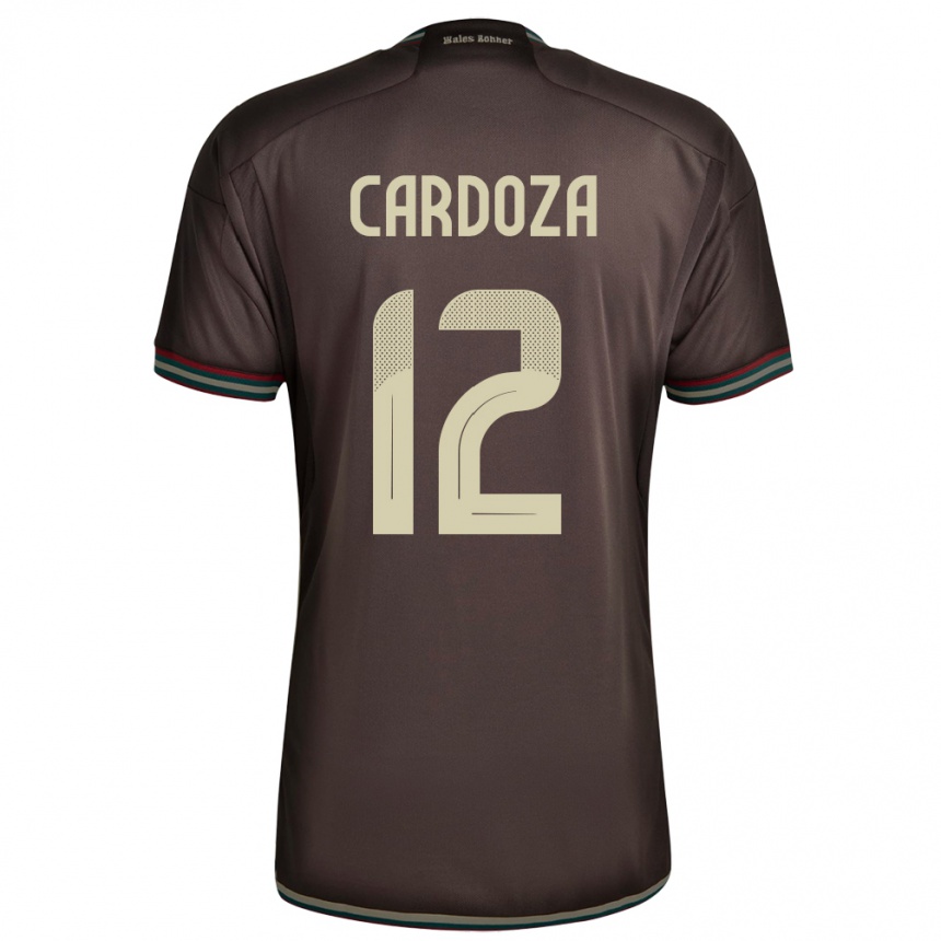 Women Football Jamaica Naya Cardoza #12 Night Brown Away Jersey 24-26 T-Shirt
