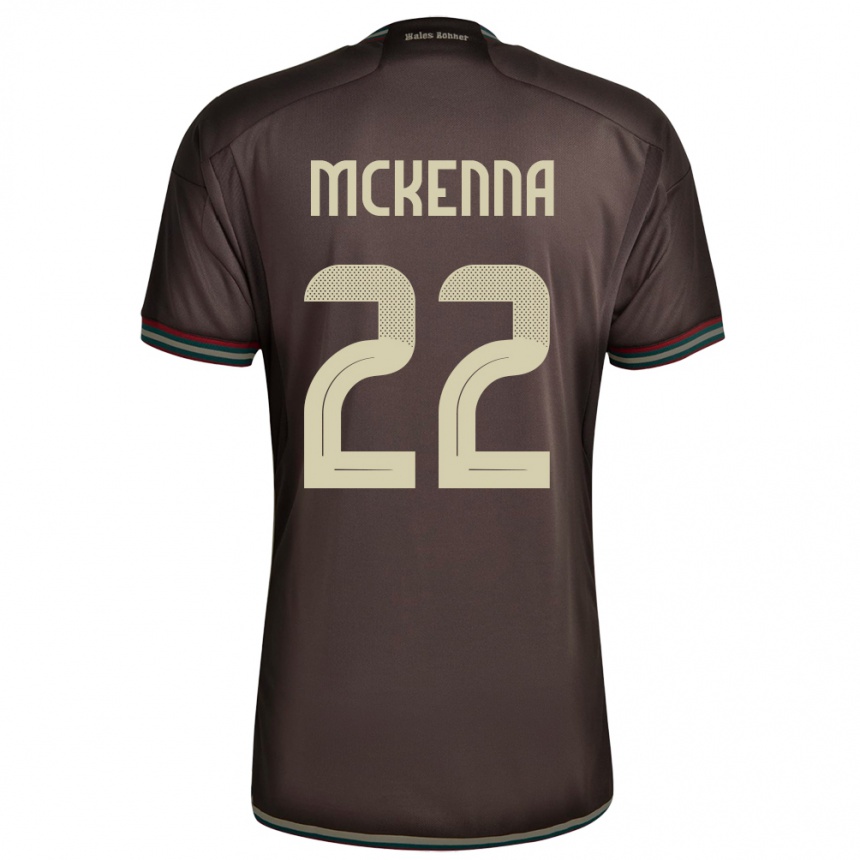 Women Football Jamaica Kayla Mckenna #22 Night Brown Away Jersey 24-26 T-Shirt
