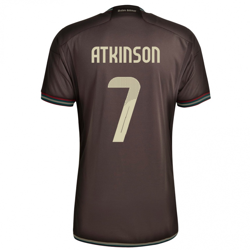 Women Football Jamaica Natoya Atkinson #7 Night Brown Away Jersey 24-26 T-Shirt