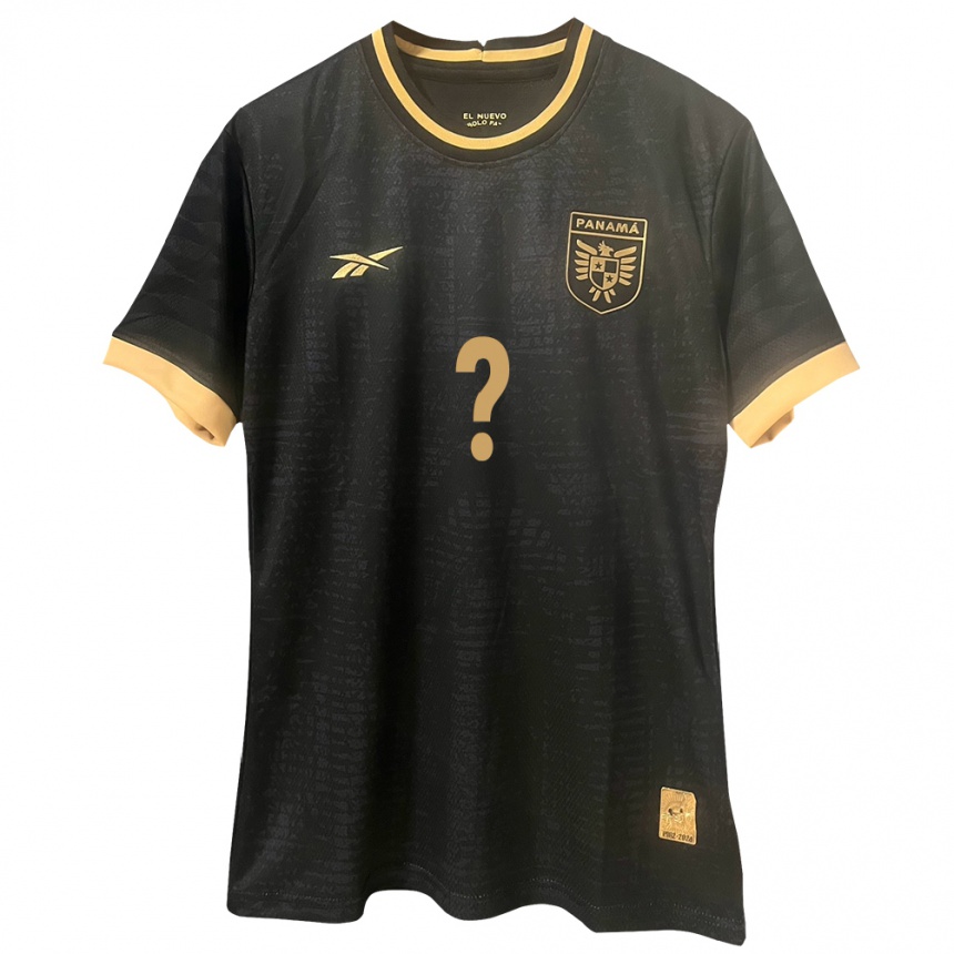 Women Football Panama Moisés Garibaldo #0 Black Away Jersey 24-26 T-Shirt