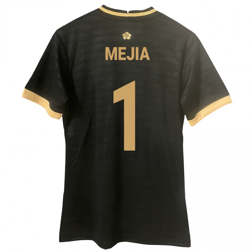 Women Football Panama Luis Mejía #1 Black Away Jersey 24-26 T-Shirt