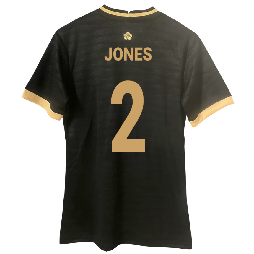 Women Football Panama Joseph Jones #2 Black Away Jersey 24-26 T-Shirt