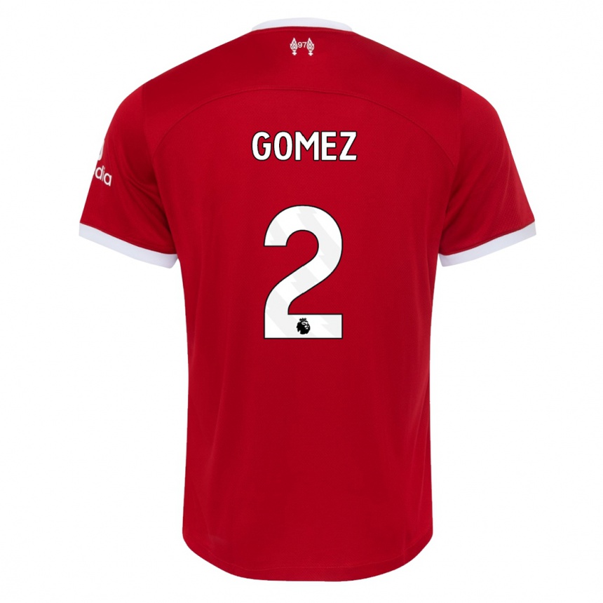 Kids  Joe Gomez #2 Red Home Jersey 2023/24 T-Shirt