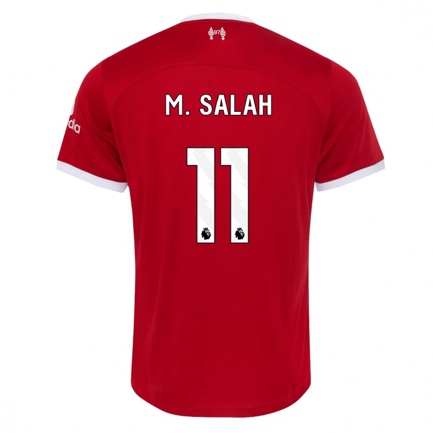 Kids  Mohamed Salah #11 Red Home Jersey 2023/24 T-Shirt