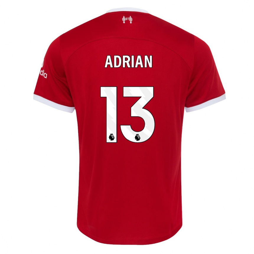 Kids  Adrian #13 Red Home Jersey 2023/24 T-Shirt