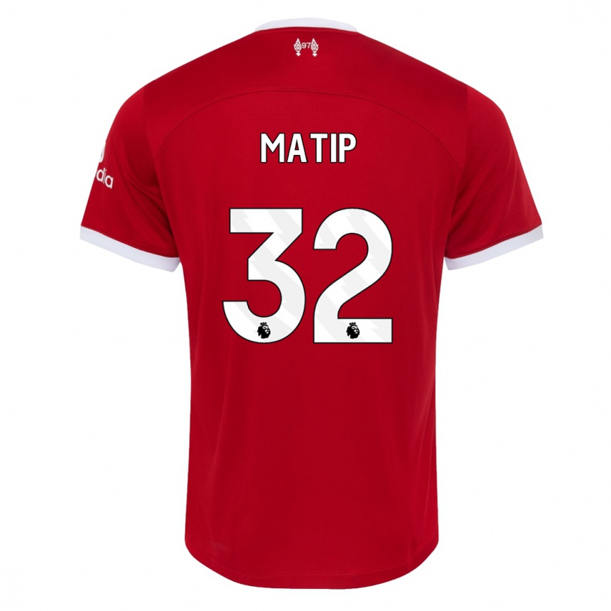 Kids  Joel Matip #32 Red Home Jersey 2023/24 T-Shirt