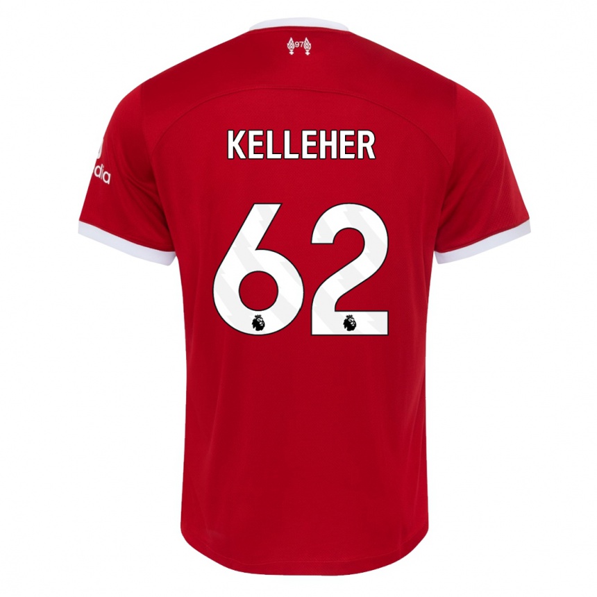 Kids  Caoimhin Kelleher #62 Red Home Jersey 2023/24 T-Shirt