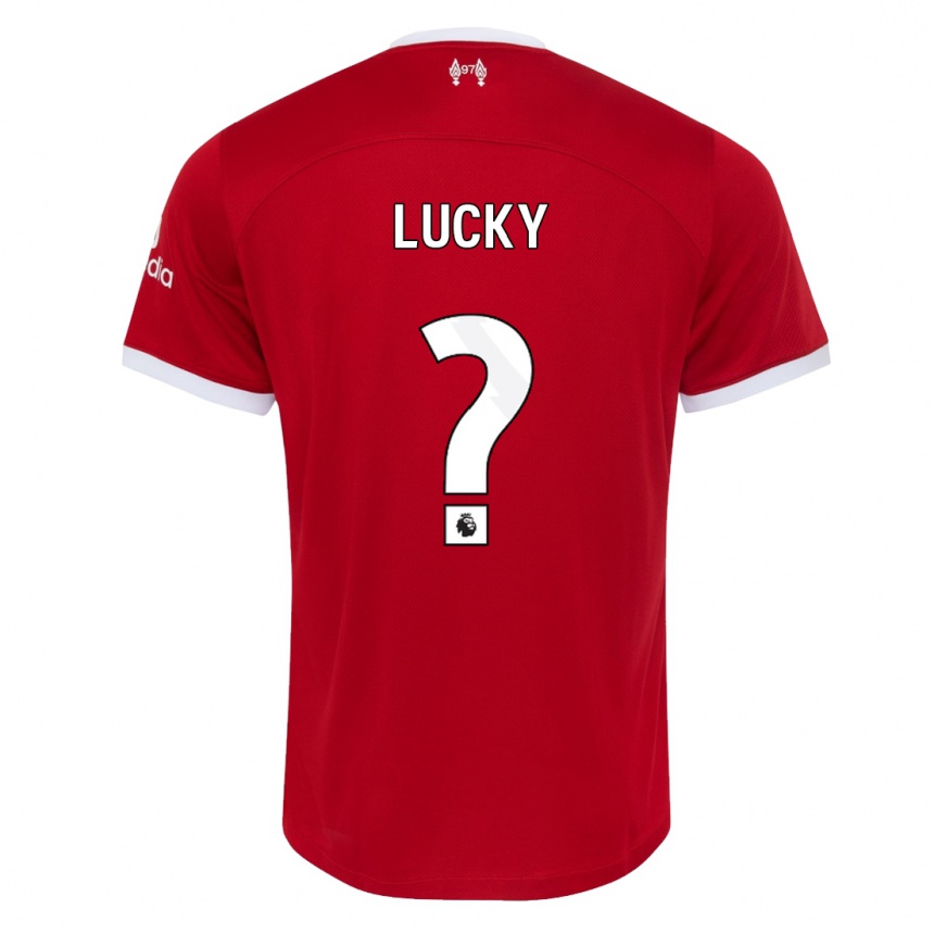 Kids  Wellity Lucky #0 Red Home Jersey 2023/24 T-Shirt