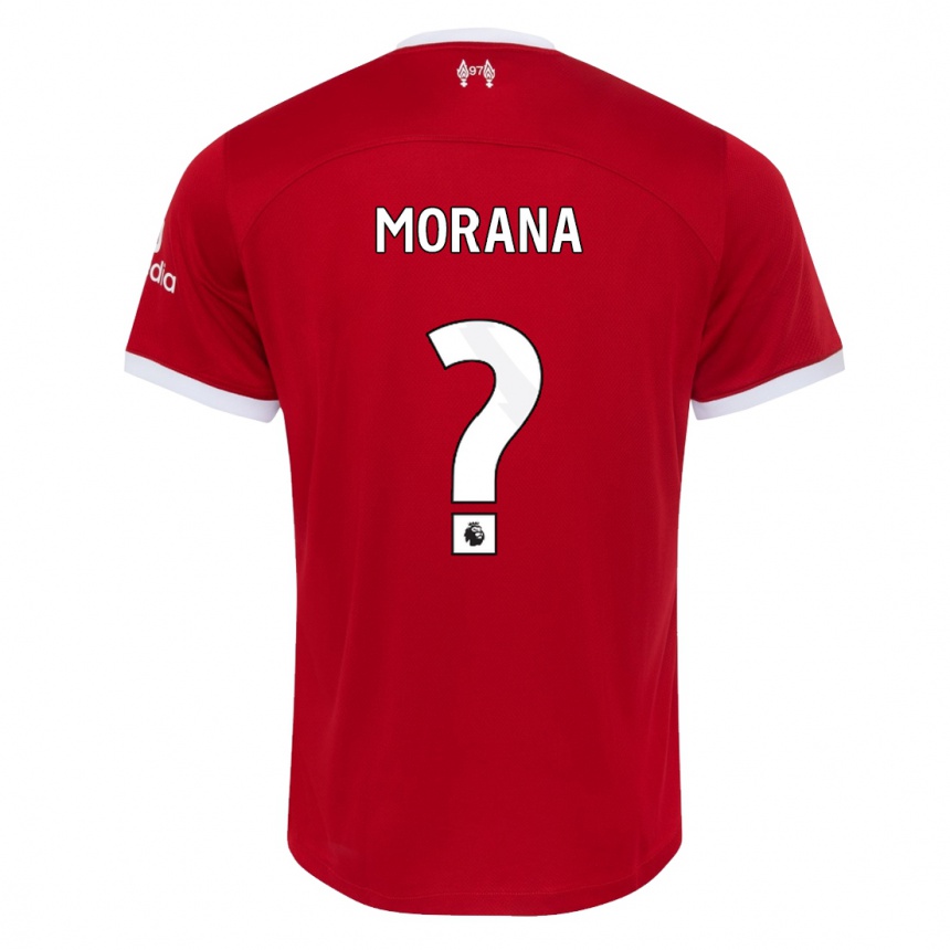 Kids  Nathan Morana #0 Red Home Jersey 2023/24 T-Shirt