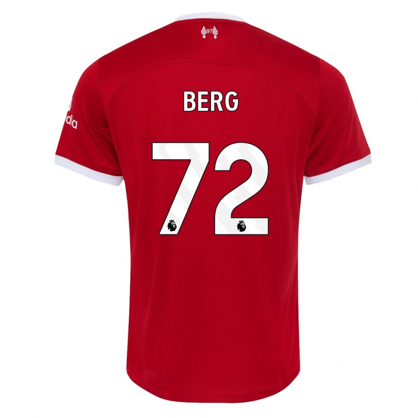 Kids  Sepp Van Den Berg #72 Red Home Jersey 2023/24 T-Shirt