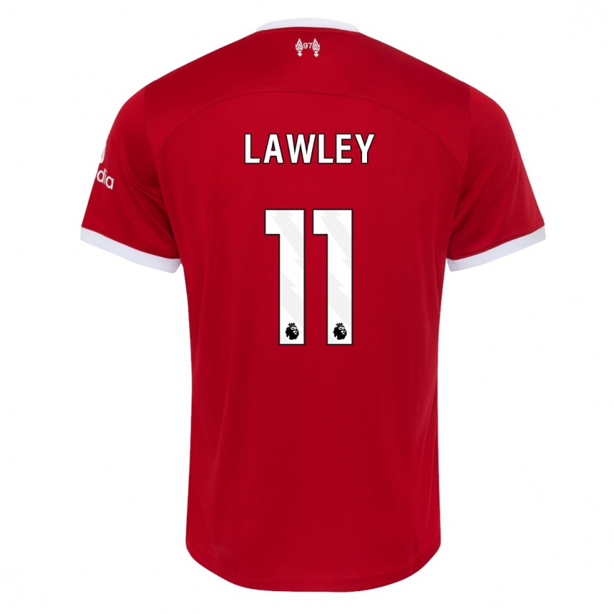 Kids  Melissa Lawley #11 Red Home Jersey 2023/24 T-Shirt