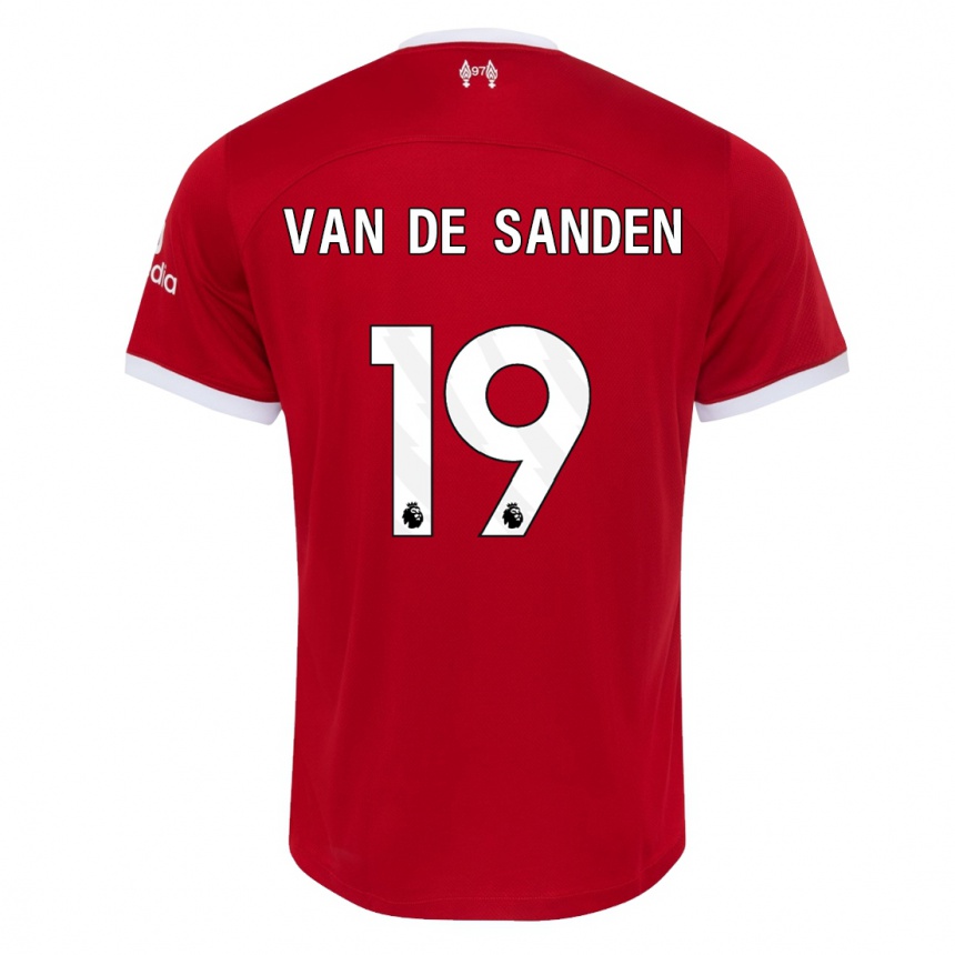 Kids  Shanice Van De Sanden #19 Red Home Jersey 2023/24 T-Shirt